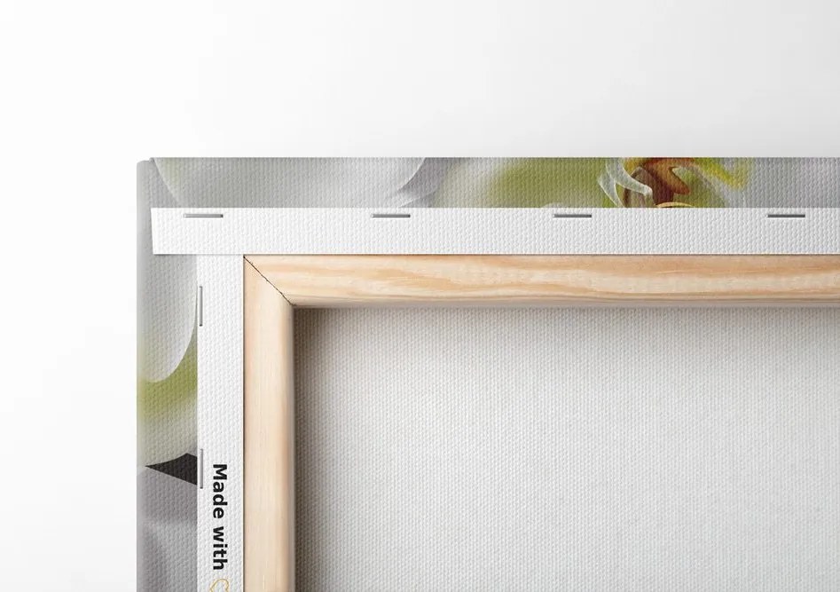 Quadro su tela – Orchidea su sfondo astratto