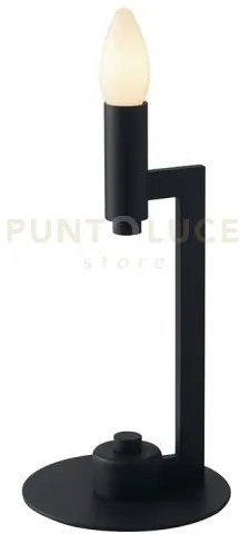 Lume karol grigio 1 luce attacco e14 15x15x37,5cm in metallo