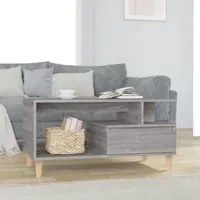 Tavolino da Salotto Grigio Sonoma 90x49x45 cm Legno Multistrato cod 11302