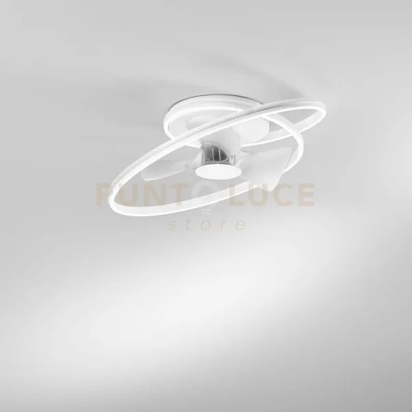 Plafoniera led ventilatore auster bianco 65w cct3000k luce calda,40...