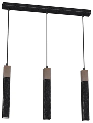 Lampadario su filo SOLO 3xGU10/MR11/40W/230V nero