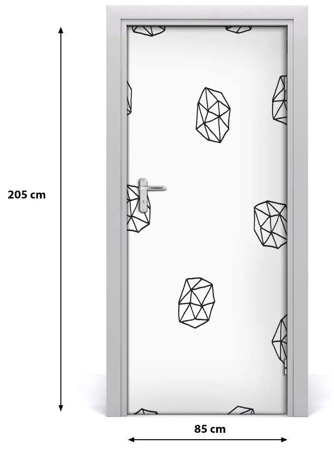 Adesivo per porta Modello astratto 85x205 cm