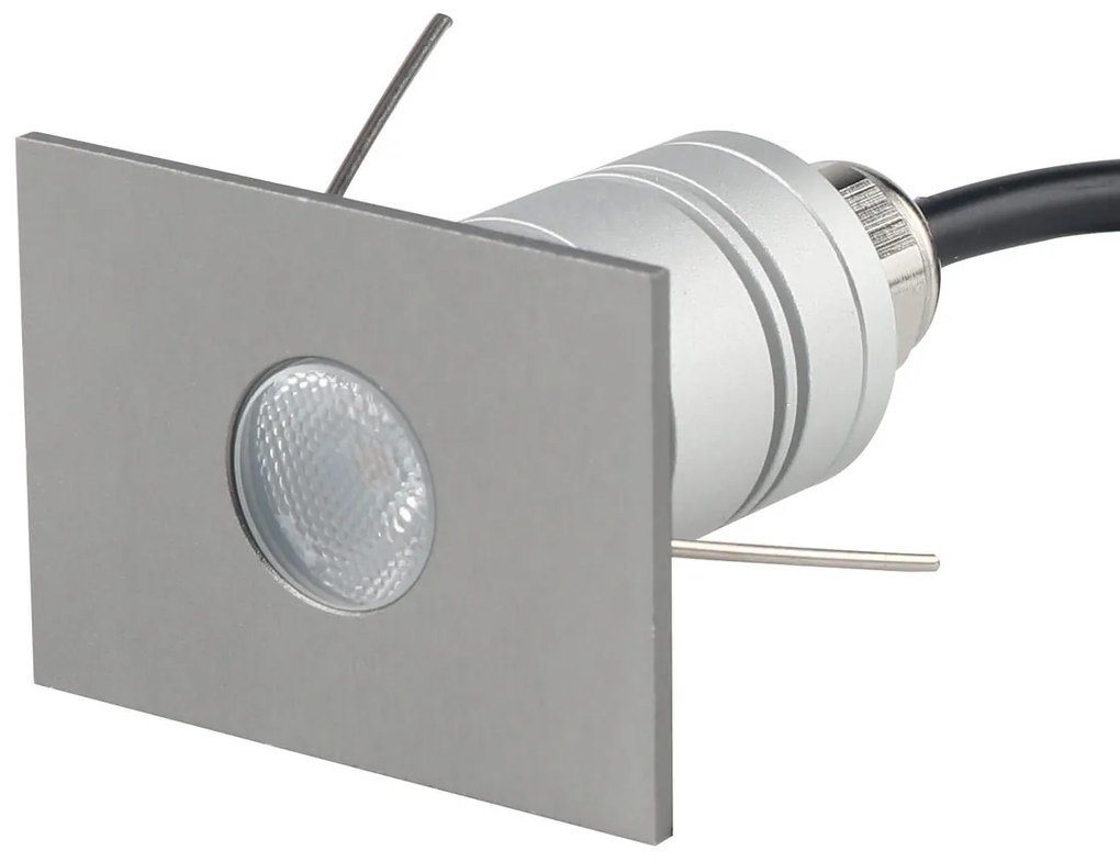 Faretto LED Rettangolare Mini 1W IP67 - PROFESSIONAL Colore Bianco Naturale 4.000K