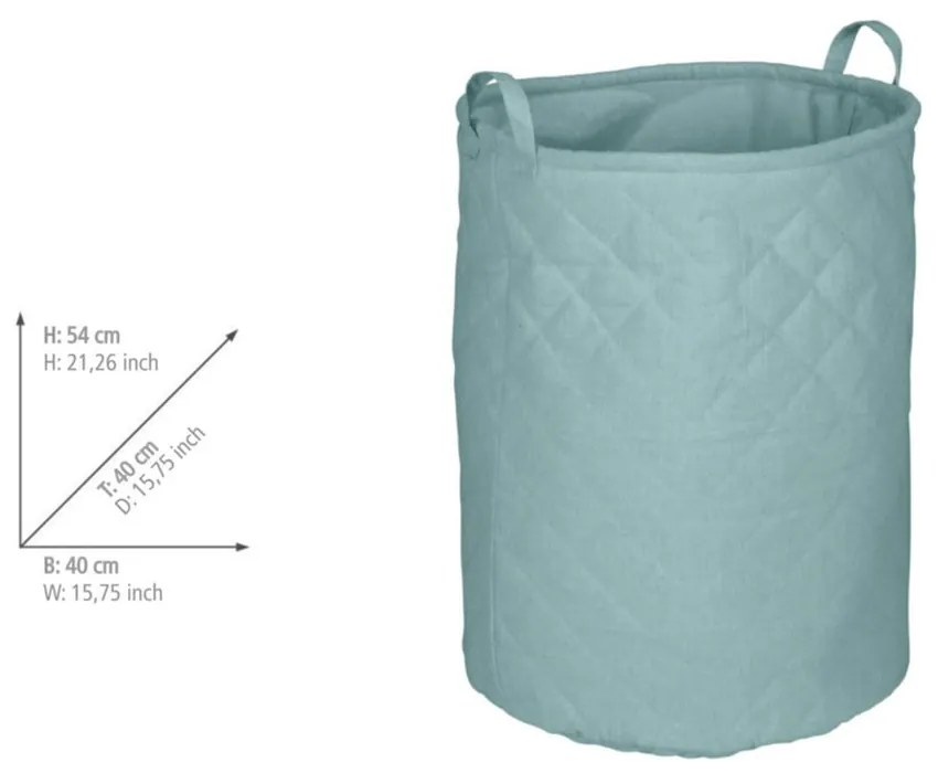 Cesta per il bucato verde chiaro in tessuto 67 l Tom Tailor – Wenko
