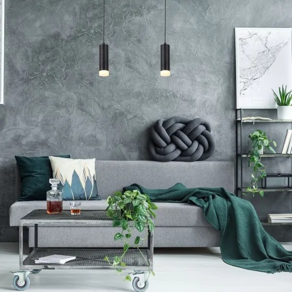 Rabalux 72121 - Lampadario TORAS 1xGU10/5W/230V rovere