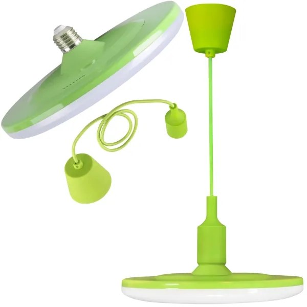 LED Lampada a sospensione KIKI 1xE27/15W/230V verde