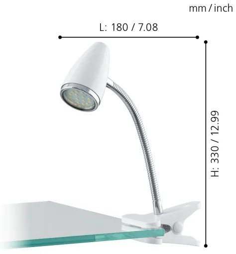 Eglo 94329 - Lampada LED con morsetto RICCIO 1xGU10-LED/3W/230V