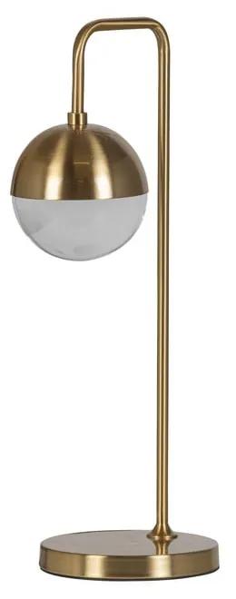 Lampada da tavolo in bronzo con paralume in vetro (altezza 61 cm) Globural - BePureHome