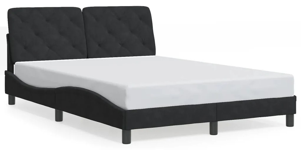 Giroletto Con Luci Led Nero 140x190 Cm İn Velluto /
