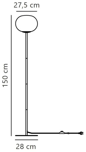 Nordlux - Lampada con piedistallo ALTON 1xE27/25W/230V oro
