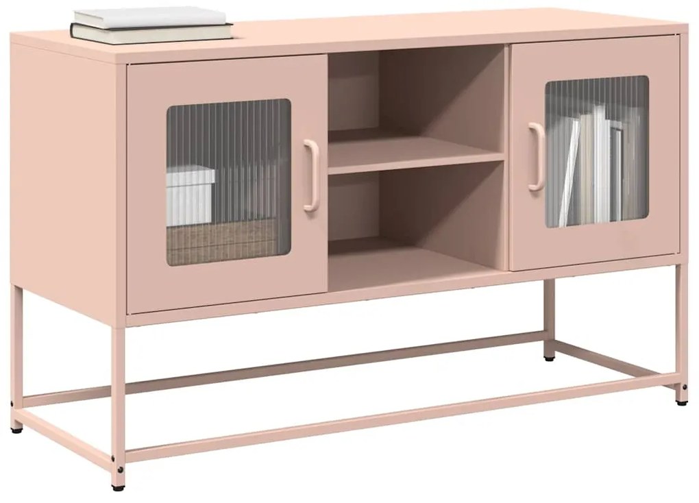 Mobile Tv Rosa 100,5x39x60,5 Cm İn Acciaio /