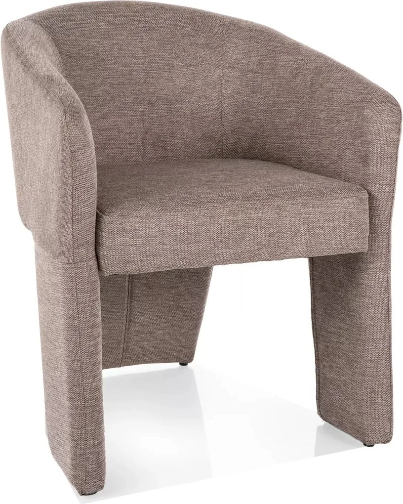 Poltrona Nelly in tessuto Brego beige – 60x59x75 cm