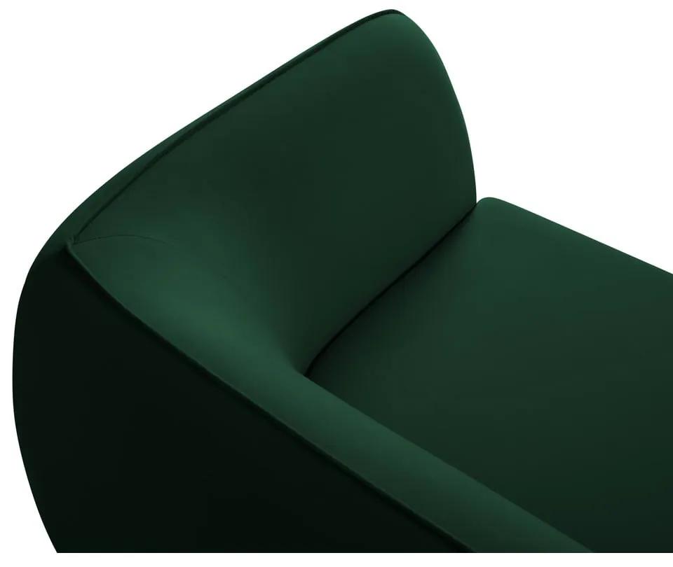 Divano in velluto verde 190 cm Lando - Micadoni Home