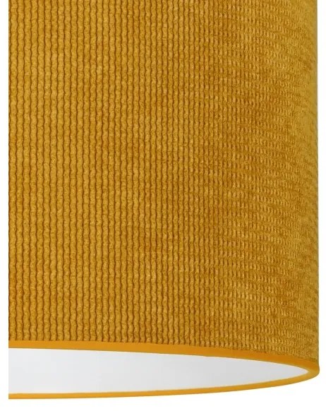 Duolla - Lampadario a sospensione con filo CORDUROY 1xE27/15W/230V diametro 40 cm giallo