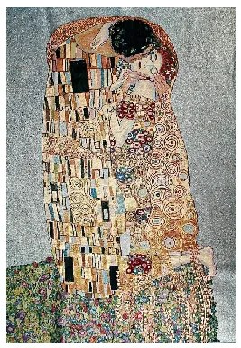 ARAZZO "BACIO DI KLIMT" MIS. 136 H X 96 CM