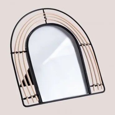 Cornice in Metallo e Rattan Mesta ↑17 cm - Sklum