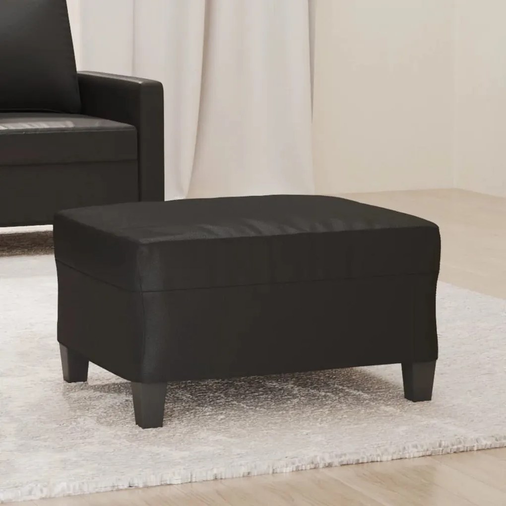 Poggiapiedi Nero 70x55x41 Cm İn Similpelle /