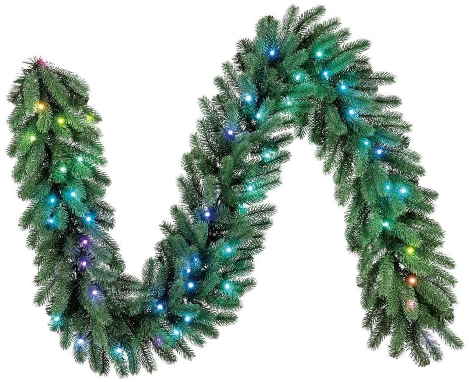 Twinkly GT90P4425P00 - LED RGBW dimmerabile decorazione natalizia ghirlanda 50 LED Wi-Fi