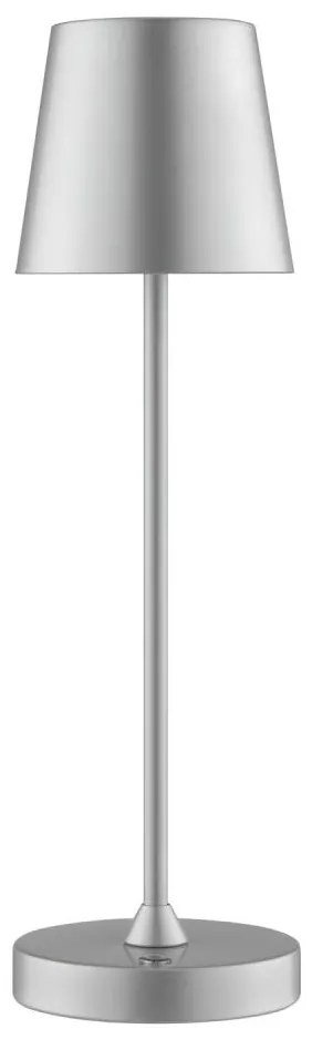 Brilliant - Lampada da tavolo a LED ricaricabile dimmerabile con controllo touch ELORA LED/2,5W/5V 2700K IP44 argento