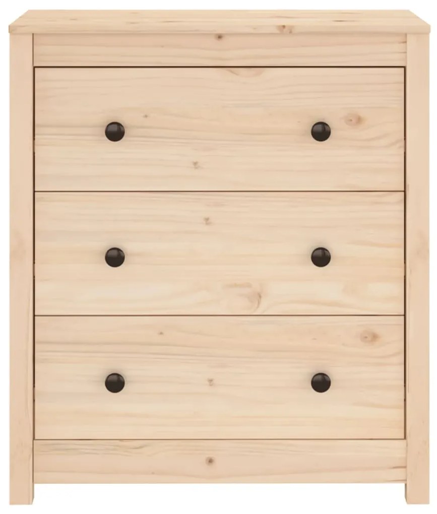 Credenza 70x35x80 cm in legno massello di pino