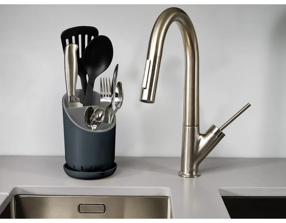 Portaposate e utensili da cucina grigio Dock - Joseph Joseph