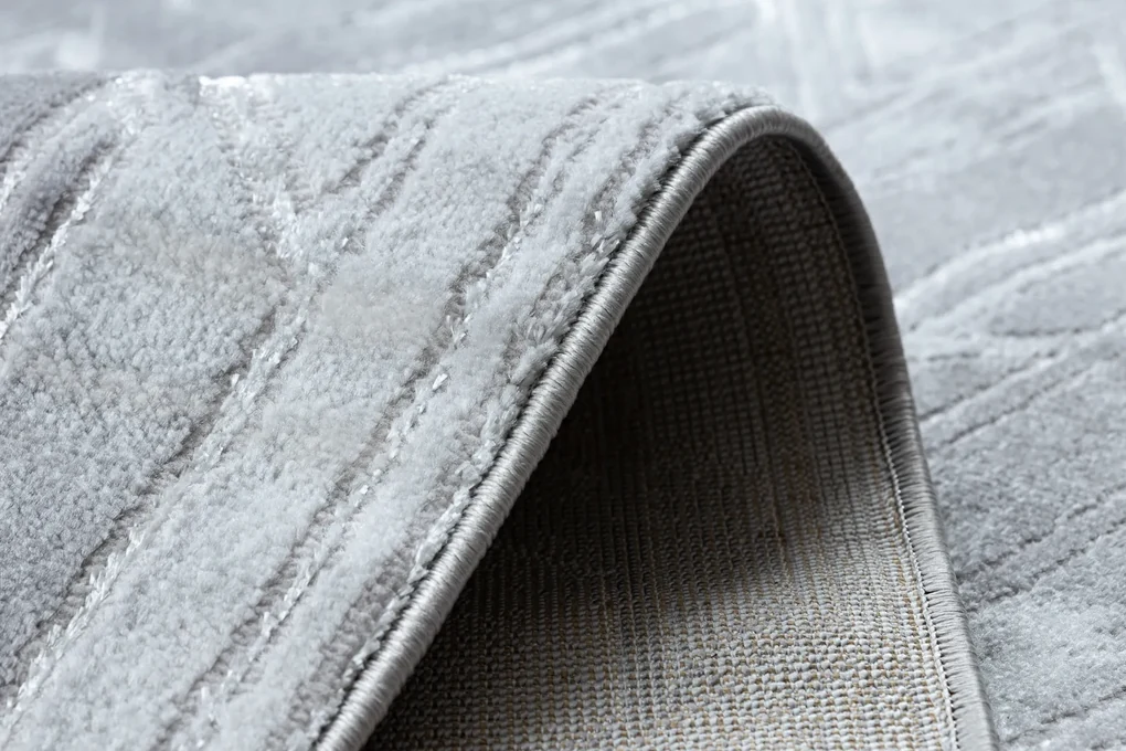 Tappeto MEFE moderno B402 - Structural due livelli di pile grigio scuro