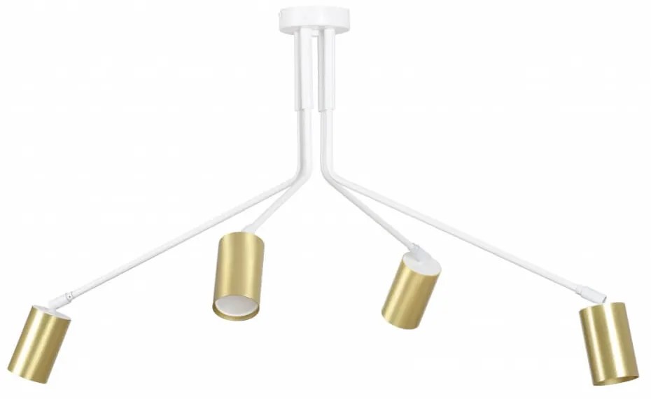 Lampadario a sospensione VERNO 4 White Gold Colore del corpo Bianco
