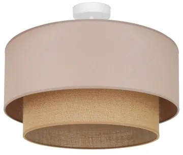 Duolla - Lampadario a plafone  BOHO 1xE27/15W/230V diametro 45 cm beige/marrone