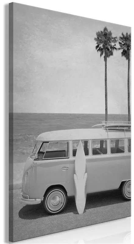 Quadro Holiday Travel (1 Part) Vertical  Colore bianco e nero, Dimensioni e Misure 60x90