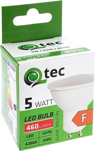 Lampadina LED Qtec GU10/5W/230V 4200K