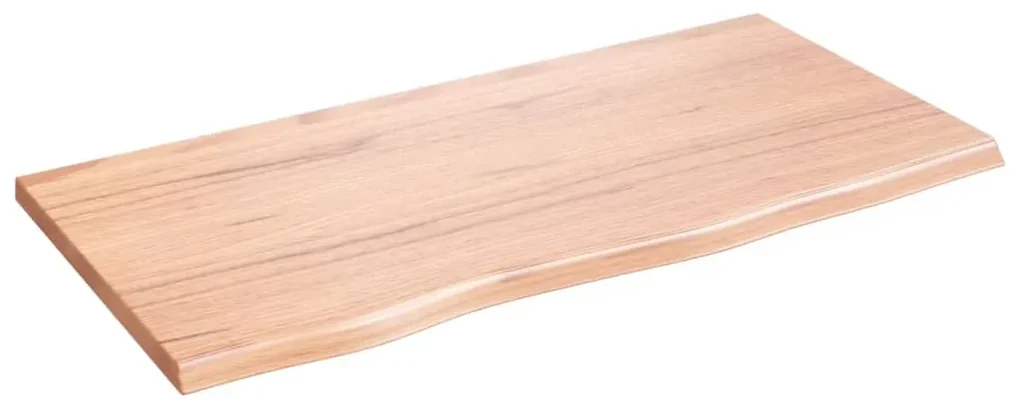 Ripiano muro marrone chiaro 80x40x2 cm massello rovere trattato