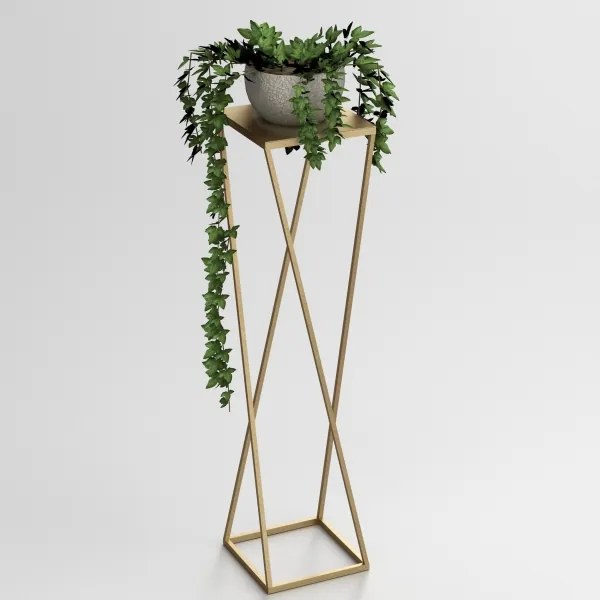 Portafiori 100x24 cm oro