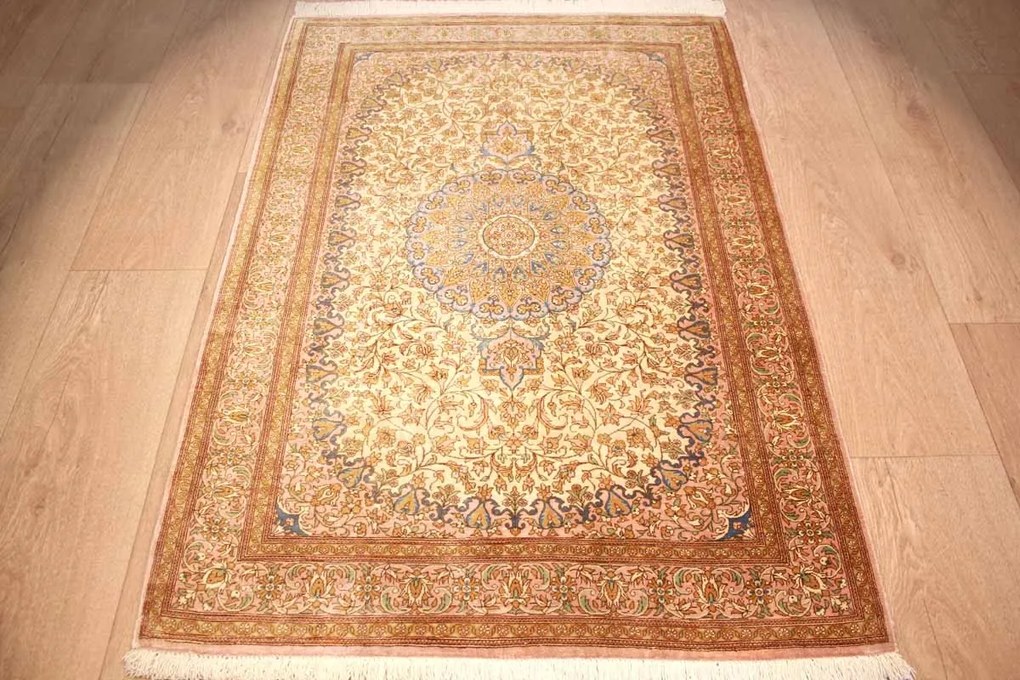 Ghom Tappeto 80 x 120 (Iran) Annodato A Mano