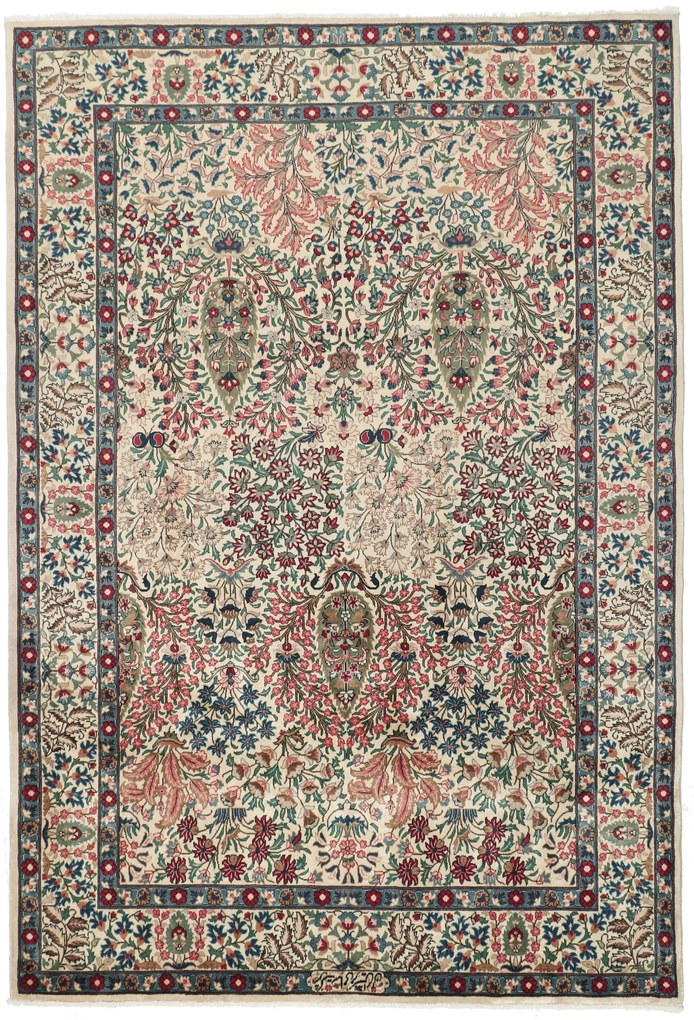 Kashan Tappeto 210 x 300 (Iran) Annodato A Mano