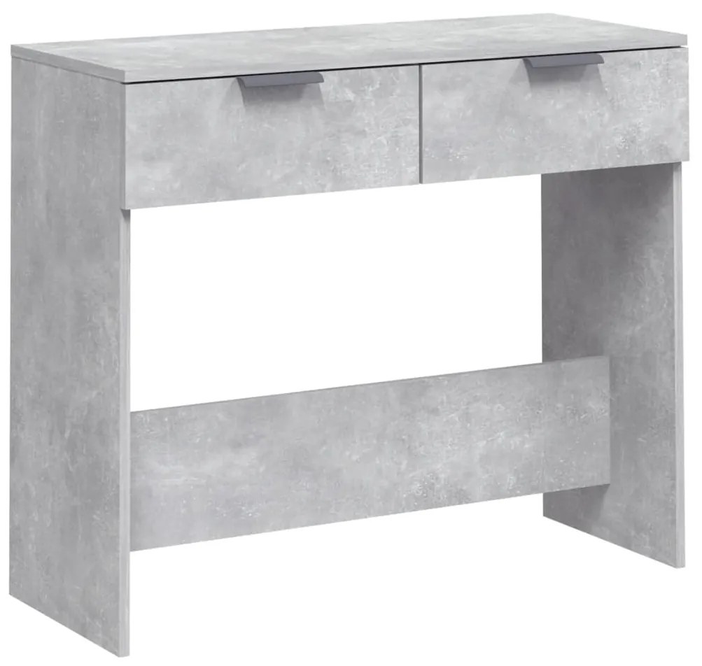 Tavolino da salotto grigio cemento 90x36x75cm legno multistrato