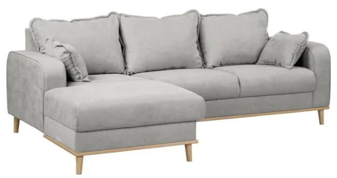 Divano angolare grigio chiaro (angolo sinistro) Beata - Ropez