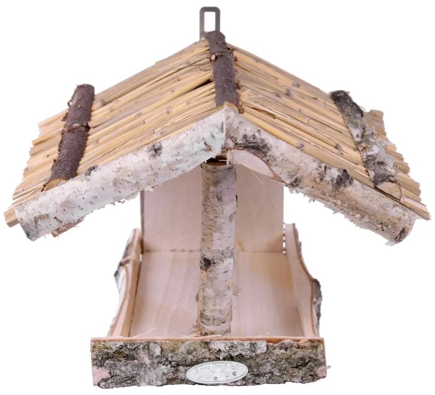 Mangiatoia da parete in legno per uccelli, altezza 24,5 cm - Esschert Design