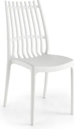 Sedia bianca impilabile - interni ed esterni LILA 2 sedie
