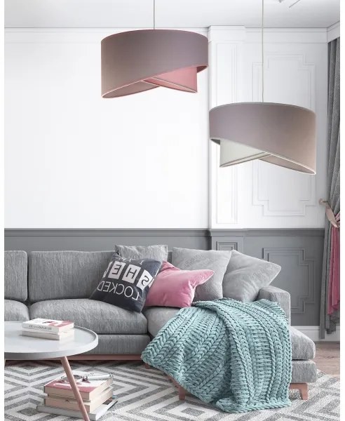 Duolla - Lampadario a sospensione con filo CELLO 1xE27/40W/230V diametro 45 cm rosa