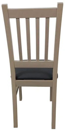 Sedia da pranzo SIMON rovere/grigio scuro