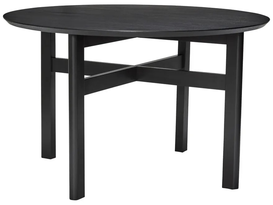 Tavolo da pranzo rotondo nero ø 120 cm Fjord - Hübsch