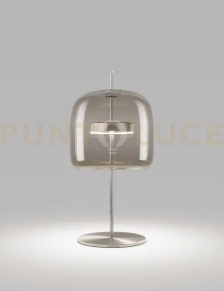 Jube lampada da tavolo p fume' trasparente acciaio satinato l2415  ...