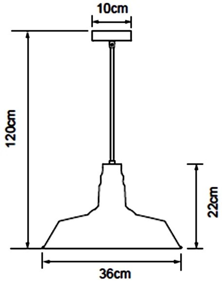 Aigostar - Lampadario a sospensione con filo 1xE27/60W/230V nero