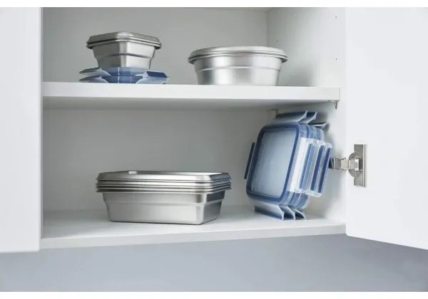 Tefal - Contenitore per alimenti 0,8 l MSEAL STEEL blu/acciaio inossidabile