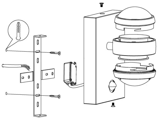 Eglo 96019 - Applique a LED da esterno con sensore SESIMBA 1 2xLED/3,7W