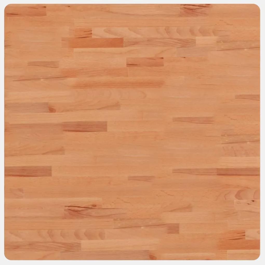 Piano per tavolo 70x70x1,5 cm quadrato legno massello di faggio