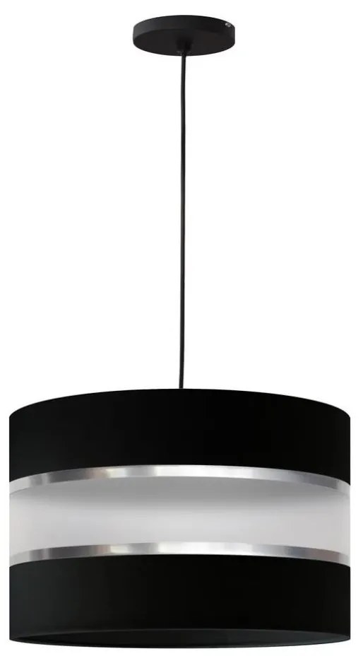 Lampadario su filo HELEN 1xE27/15W/230V nero