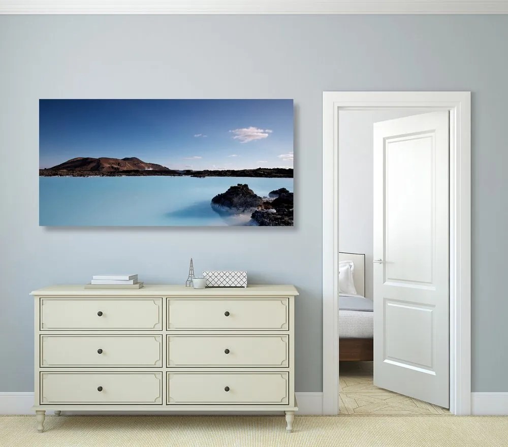 Stampa su tela – Laguna blu