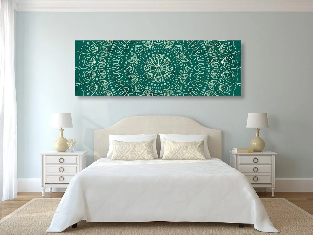 Quadro su tela – Mandala disegnata a mano