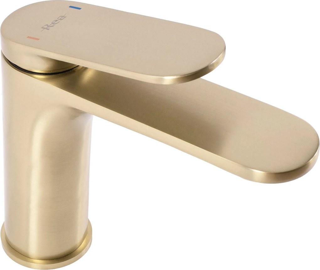 Rubinetto da lavabo Rea Marco Brush Gold low